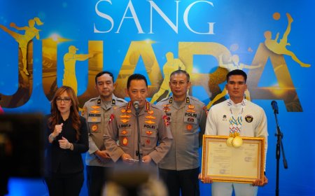 Kapolri Beri Apresiasi ke Atlet Polri dan Non-Polisi yang Berprestasi di Sea Games 2025